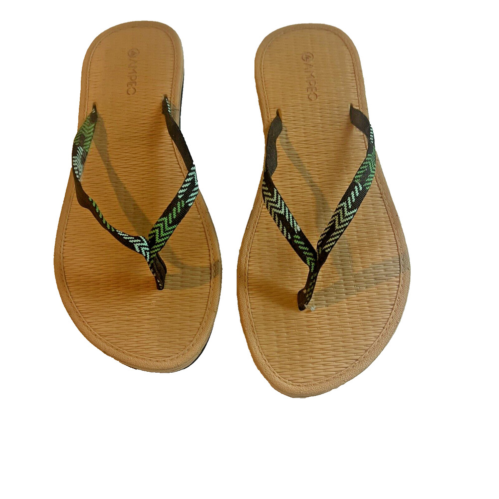 Ampeo Women's Flip Flops Comfortable Lightweight Summer Beach Quick-Dry Size 8